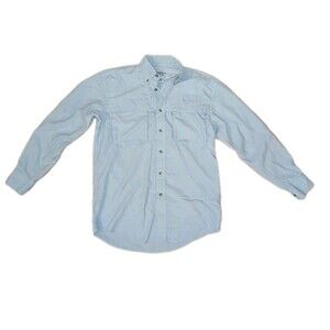 LL Bean Buzz Off Mens S Shirt Insect Shield Fishing Vented Long Sleeve